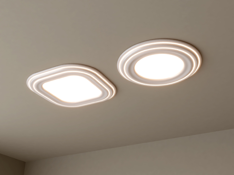 Modern geometric ceiling lamp