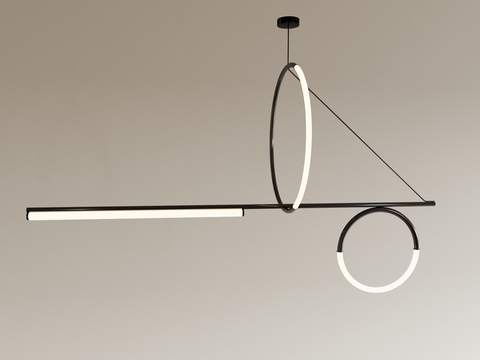 Minimalist chandelier