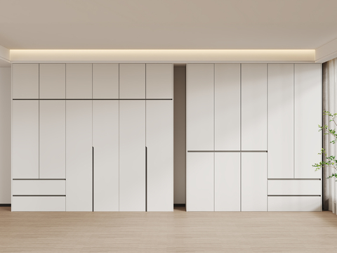 sectional wardrobe handle-free wardrobe