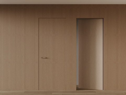 Modern invisible door interior door single door