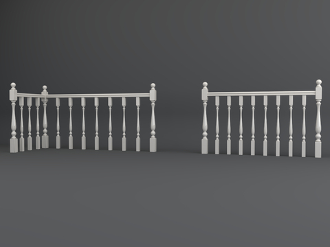 European-style railing fence