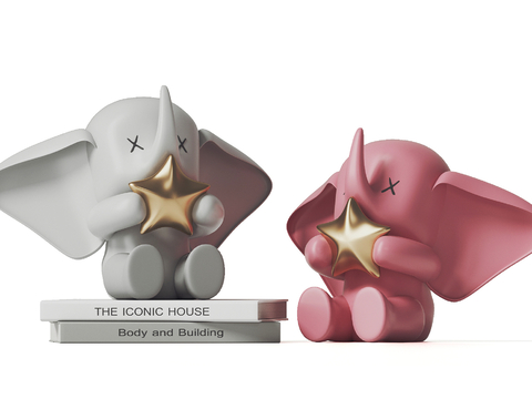 Dumbo Art Toy Cartoon Ornaments