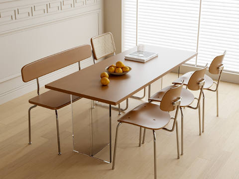 Log Style dining table