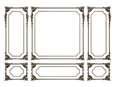 French component line carved line plaster line