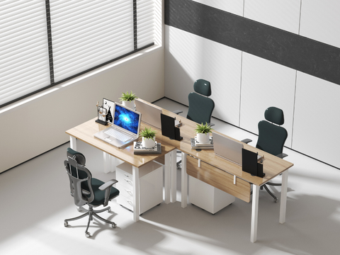 modern office desk and chair staff desk