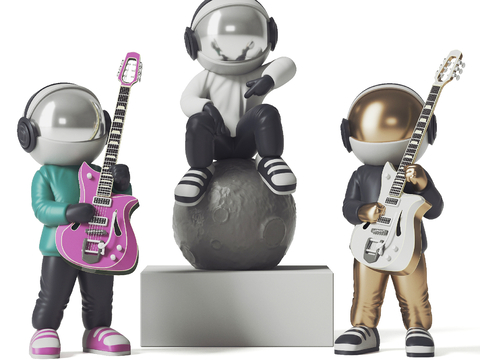 Music Astronaut Art Toy Astronaut Ornaments