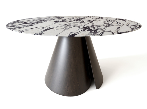 casa modern round dining table