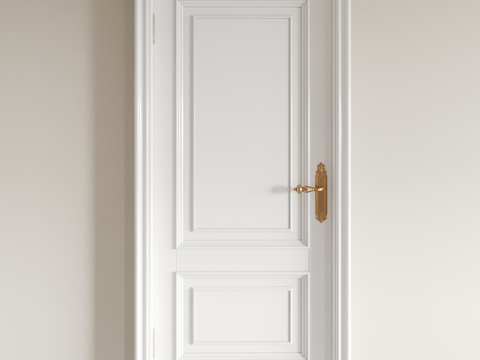 Cream air door bedroom door interior door single door swing door