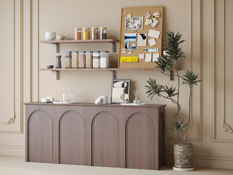 Middle Style Side Cabinet Sideboard