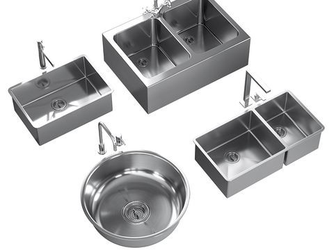 Stainless steel sink single tank