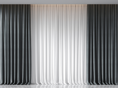 solid color curtain gauze curtain