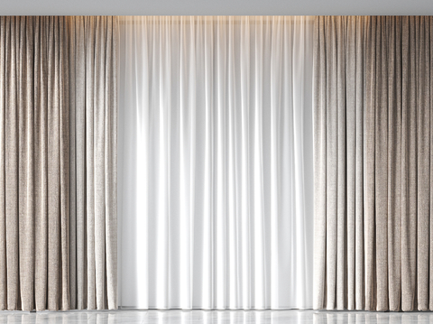 solid color curtain gauze curtain