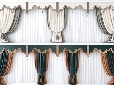 European-style curtain curtain curtain head