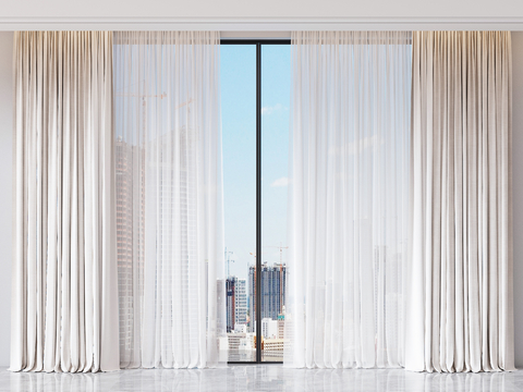 Plain curtain gauze curtain