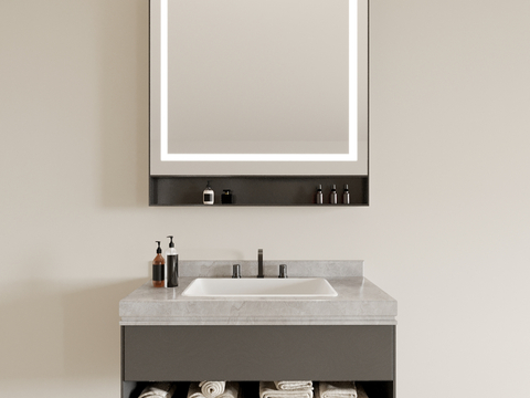 Modern sink suspended basin