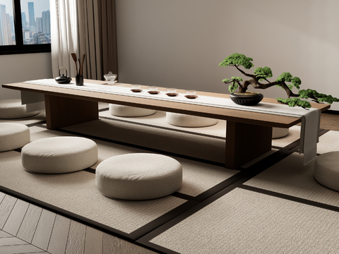 New Chinese Tea Table and Chair Tatami Tea Table