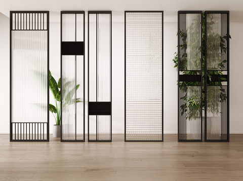 Modern Changhong Glass Partition Art Glass Partition