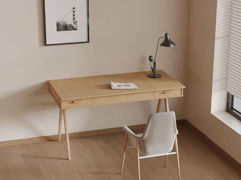 Log Style desk and chair