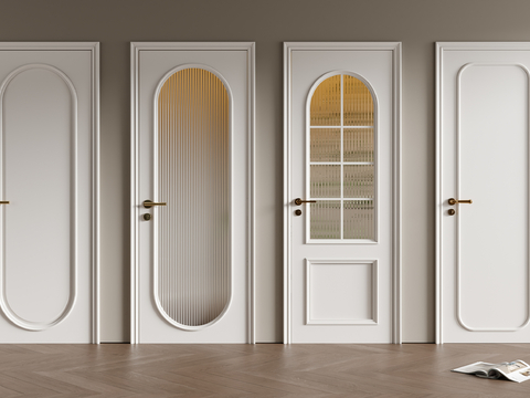 French style door, kitchen and bathroom door, single door