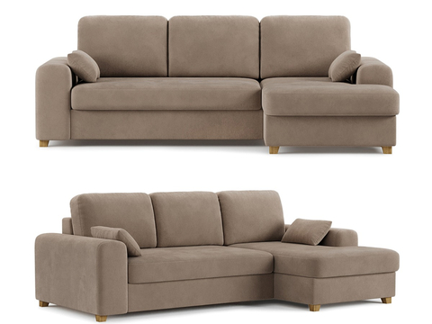 Modern three-person sofa sofa