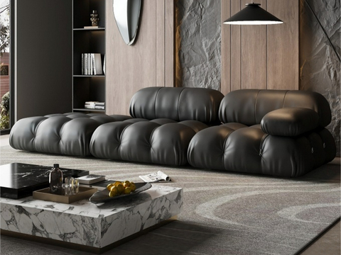 Modern Leather Sofa Couch