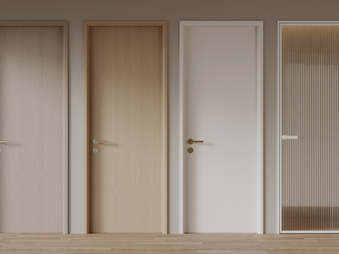 Modern wooden door single door