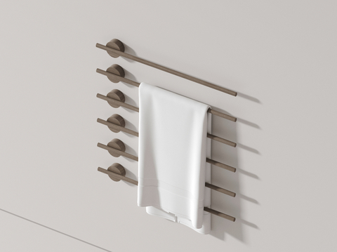 Modern towel rack