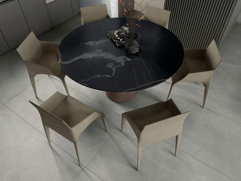 Modern Dining Table and Chair Round Dining Table