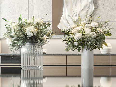 Modern vase floral flower arrangement