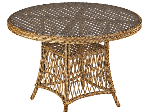 Nordic rattan table