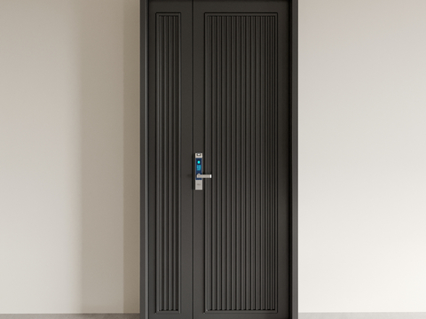 Modern security door, mother and child door, single door, swing door