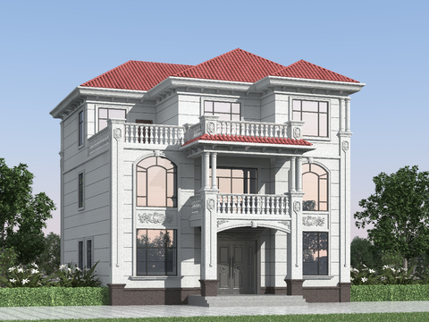 European-style single-family villa appearance