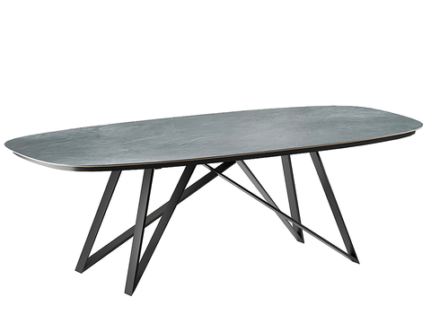 Modern Oval Dining Table