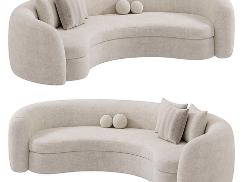 Modern Curved Sofa Shaped Sofa