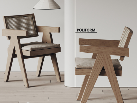 poliform Wabi-sabi Style Dining Chair