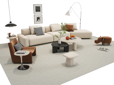 Cream Style sofa Sectional Sofa