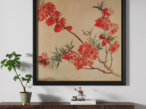 Middle Ancient Flower Painting Art Painting Decorative Painting