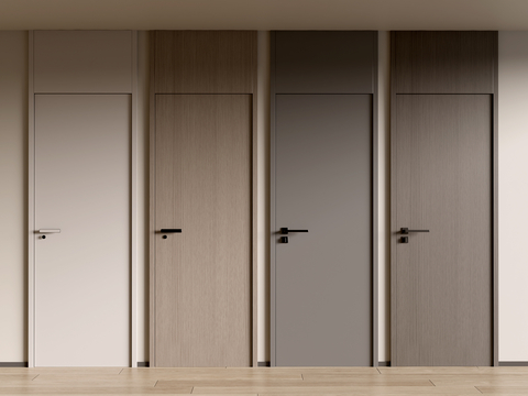 Modern single door top door room door wooden door