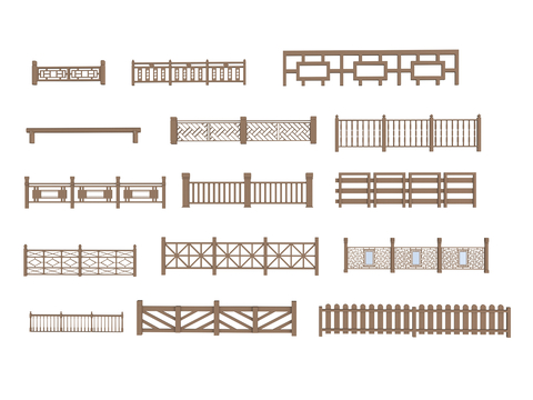 New Chinese Fence, Fence, Railing, Guardrail