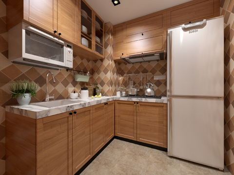 wood style kitchen cabinet