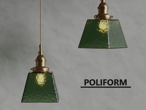 poliform glass chandelier