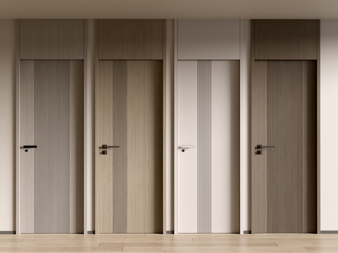 Modern single door top door room door wooden door