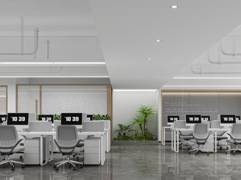 Modern Open Office Area