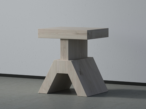 Log Style Stool Wooden Stool