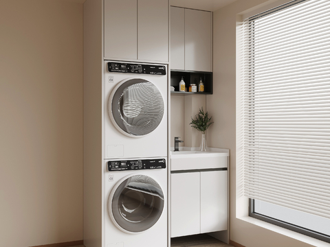 modern balcony cabinet Laundry Cabinet