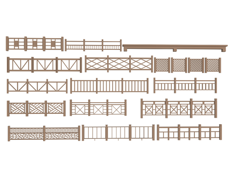 New Chinese Fence, Fence, Railing, Guardrail