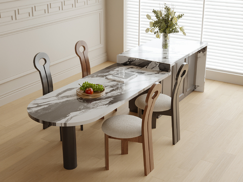 Modern Dining Table and Chair Island Table