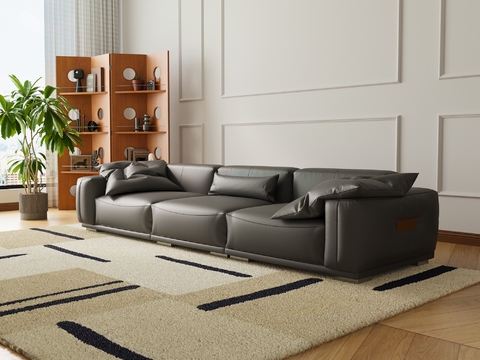 Italian Minimalist Sofa Tofu Block Sofa Couch