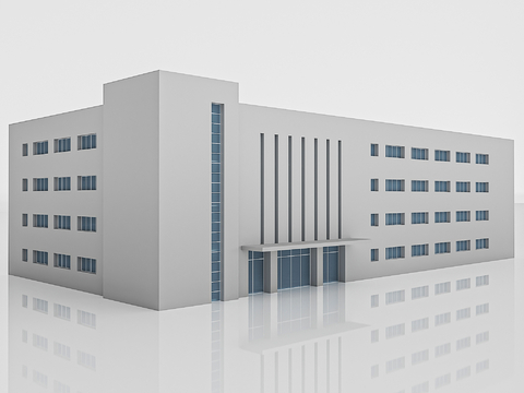 Simple factory building appearance