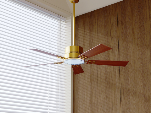 New Chinese Brass Fan Light Hanging Fan Light